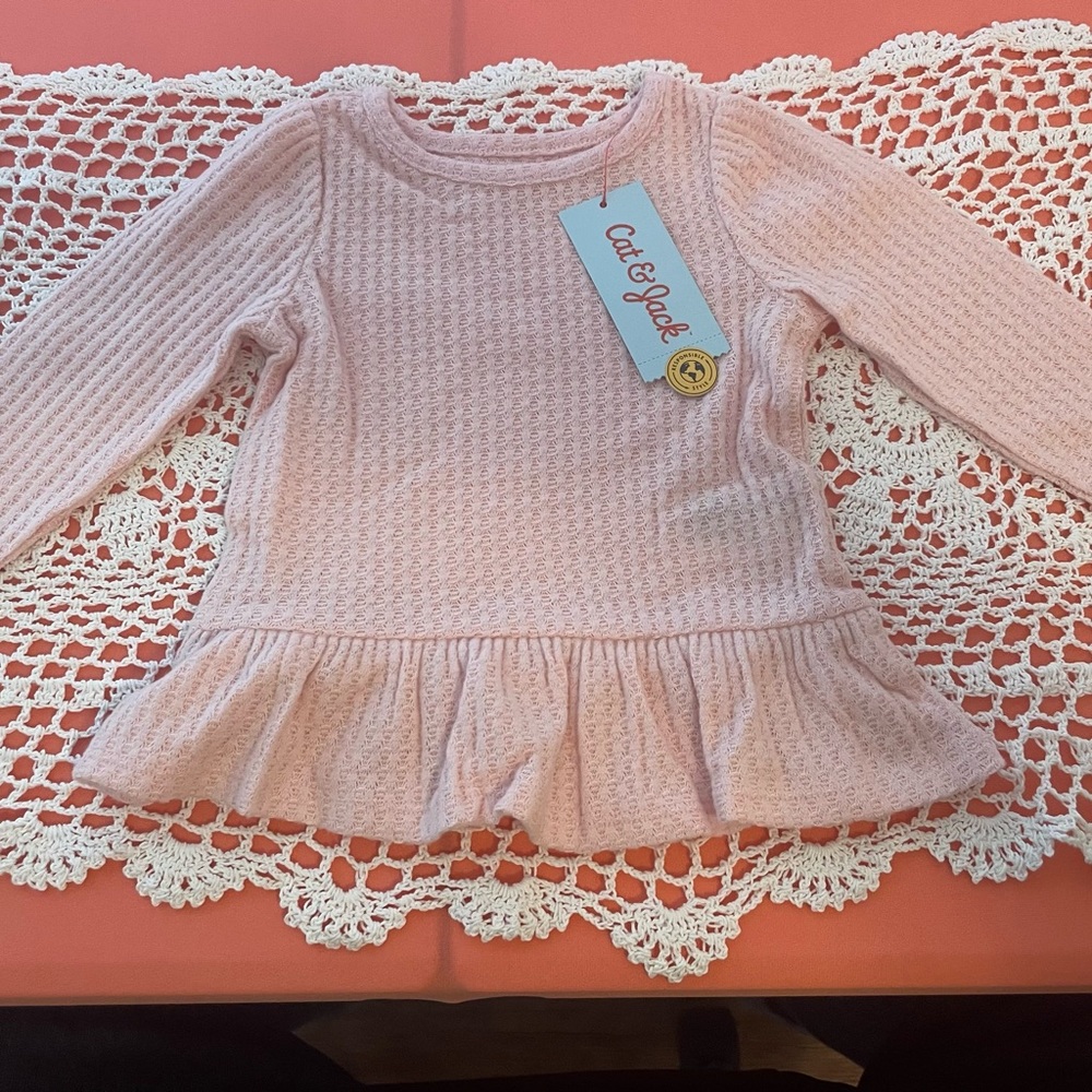 Pair of Cat & Jack 12M pink little girl adorable dresses. 2 identical dresses